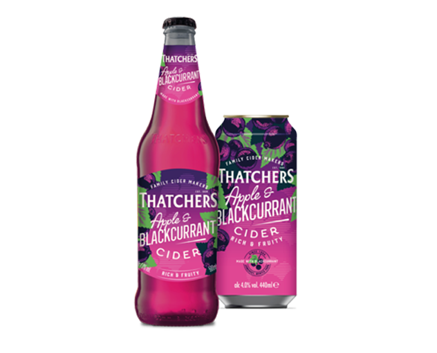 Free Thatchers Apple & Blackcurrant Cider Bottle