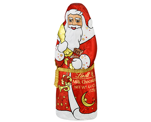 Free Lindt Milk Chocolate Santa