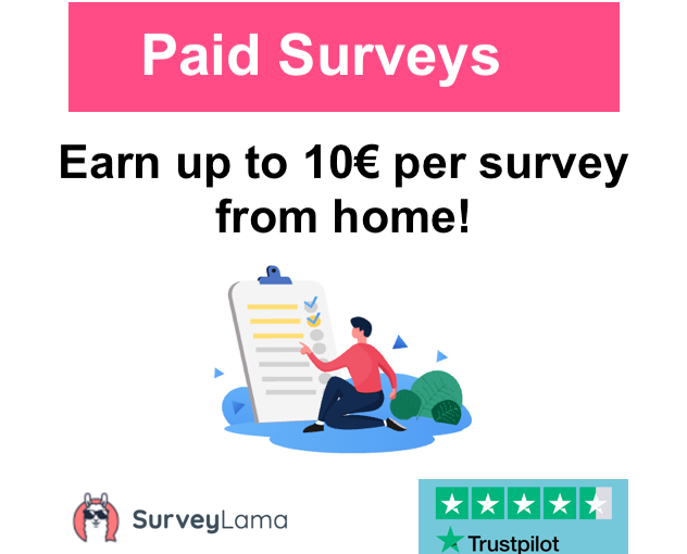 Earn €10 Per Survey with SurveyLama